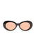 Lola Glasses - Black with Red Lens