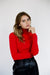 Claudia Knit Top - Red