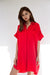 Marie T-Shirt Dress - Red