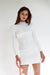 Claudia Knit Dress - White